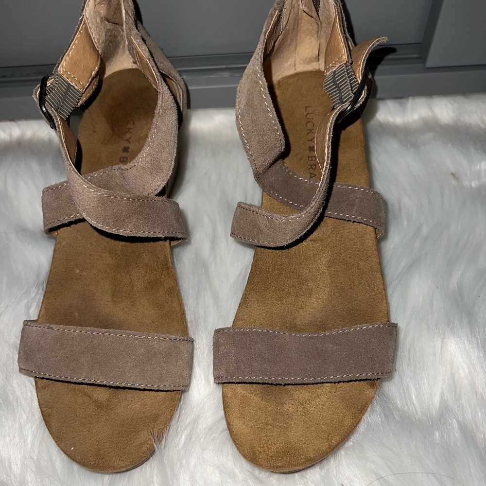 Lucky Brand suede sandals